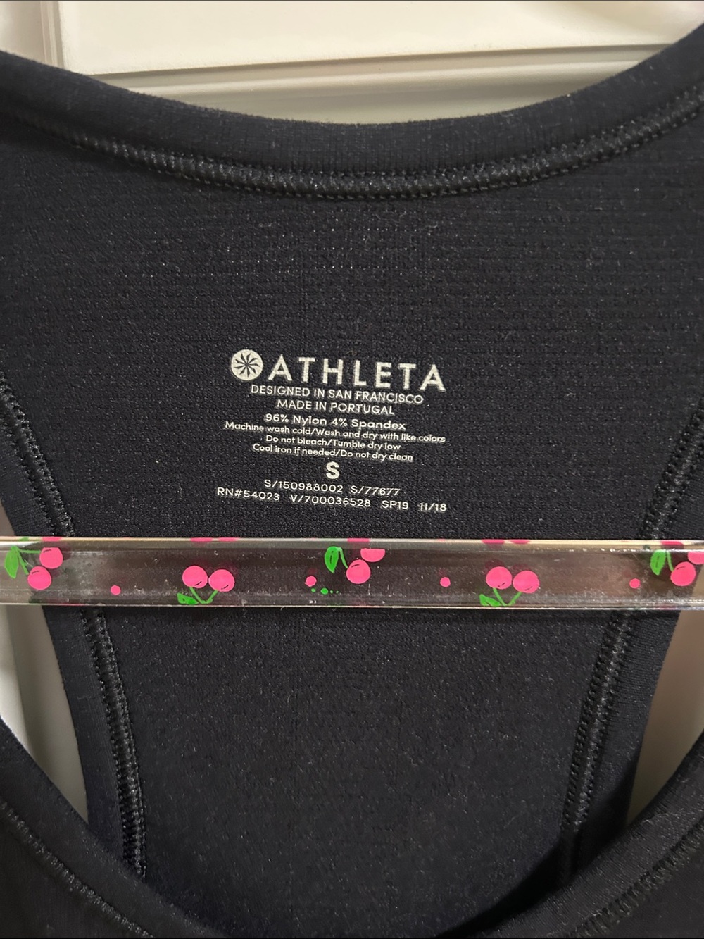 Athleta Black Racerback Performance Tank Small - Picture 2 of 4